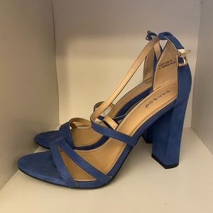 Bamboo Blue Strappy Heels